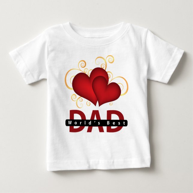 Camiseta Para Bebê Dia dos Pais (Frente)