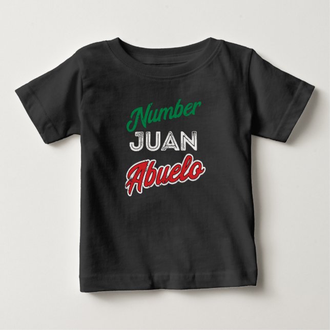 Camiseta Para Bebê Dia dos pais mexicano do vovô de Regalo para (Frente)