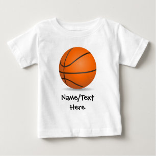 Camiseta Para Bebê Dia ensolarado do basquetebol dos esportes do