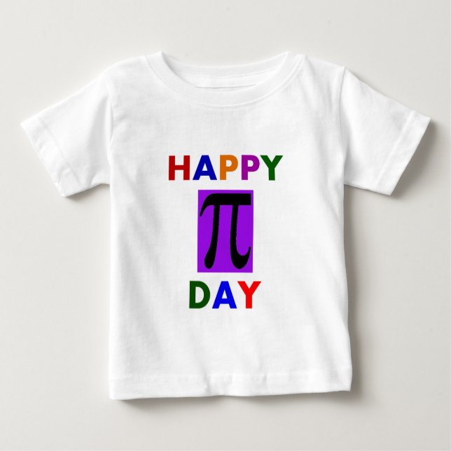 CAMISETA PARA BEBÊ DIA FELIZ DO PI (Frente)
