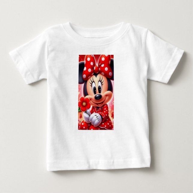 Camiseta Para Bebê Dia Mágico da Minnie (Frente)
