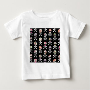 Camiseta Para Bebê Dia Mexicano do Crânio do Morto