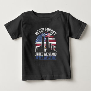 Camiseta Para Bebê Dia Patriótico (Lembrança de 11 de setembro)