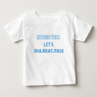 Camiseta Para Bebê diabetes deixe dia vencer isso