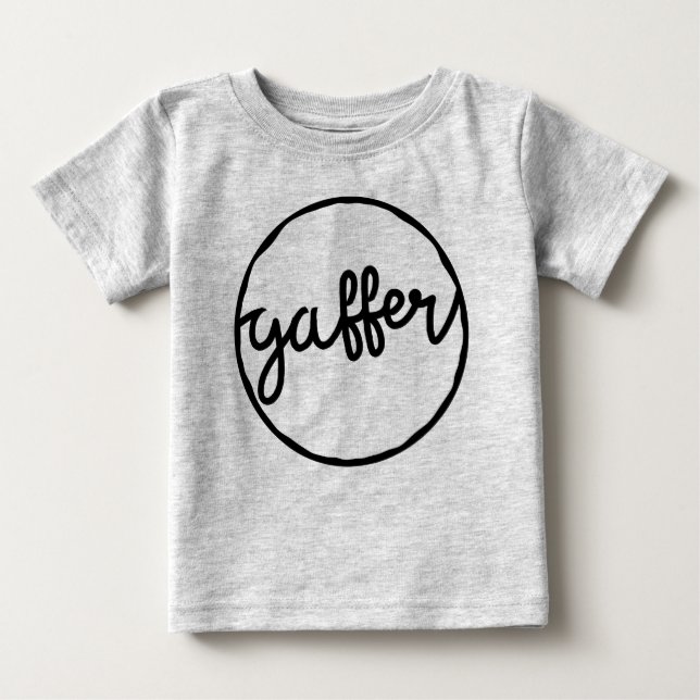 Camiseta Para Bebê Dialeto Gaffer British Soccer (Frente)