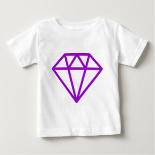 Camiseta Para Bebê Diamante Simples