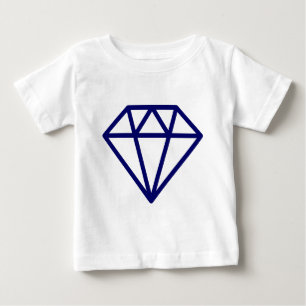 Camiseta Para Bebê Diamante Simples
