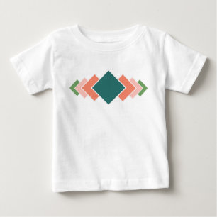 Camiseta Para Bebê Diamantes Repetidos