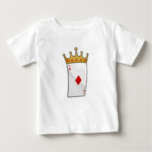 Camiseta Para Bebê Diamond Ace com a Coroa Rei