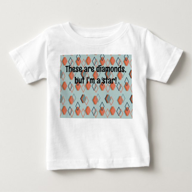 Camiseta Para Bebê Diamond Echoes (Frente)
