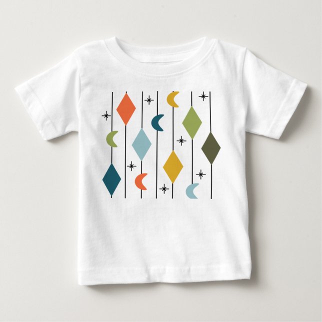 Camiseta Para Bebê Diamond Moons (Frente)
