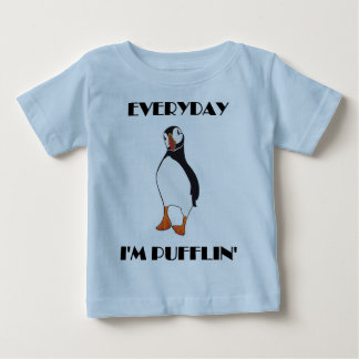 Camiseta Para Bebê Diário eu sou pássaro do papagaio-do-mar de