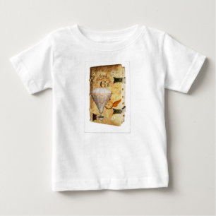 Camiseta Para Bebê Diário Steampunk