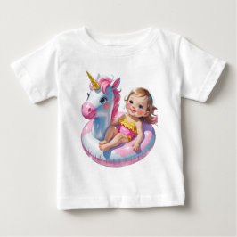 Camiseta Para Bebê Dias na Piscina