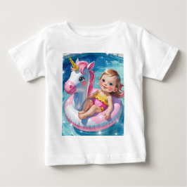 Camiseta Para Bebê Dias na Piscina
