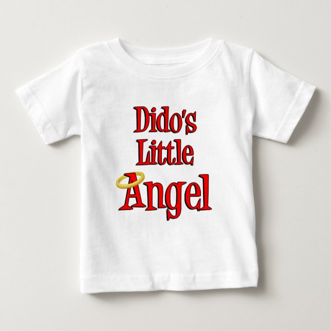 Camiseta Para Bebê Dido's Little Angel (Frente)