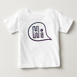 Camiseta Para Bebê Diga olá! a este mundo