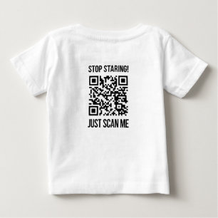 Camiseta Para Bebê Digitalize-me o código QR para um impulso motivaci