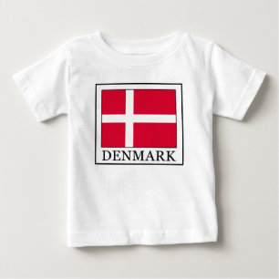Camiseta Para Bebê Dinamarca