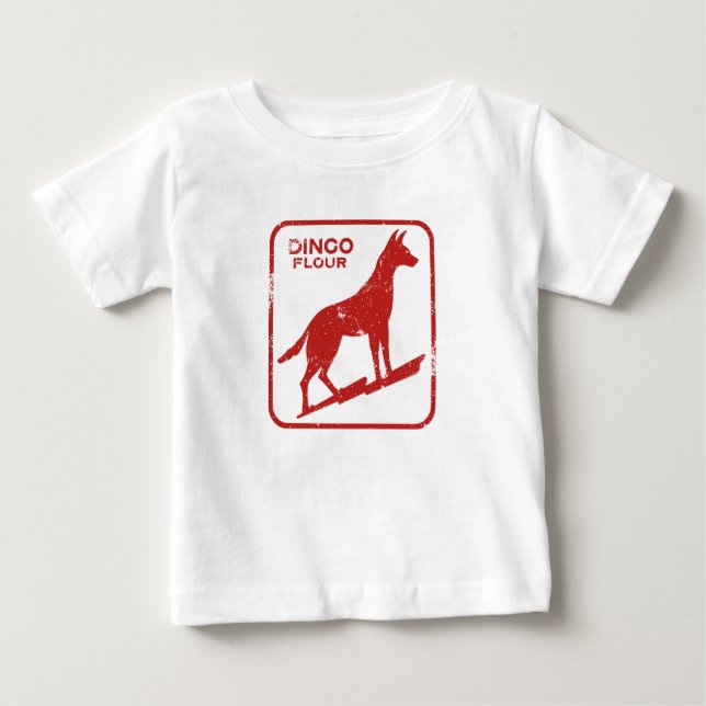 Camiseta Para Bebê Dingo Flour Baby T-Shirt (Frente)
