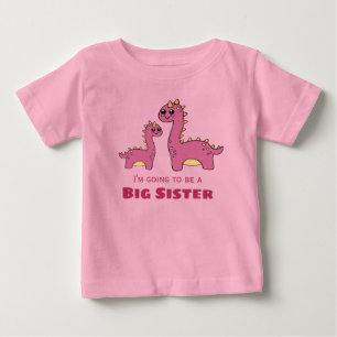 Camiseta Para Bebê Dinheiro fofo da Big Sister