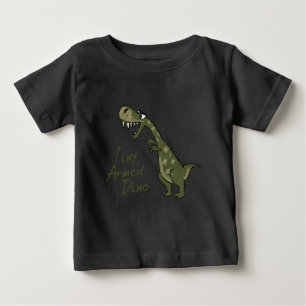 Camiseta Para Bebê Dino armado minúsculo
