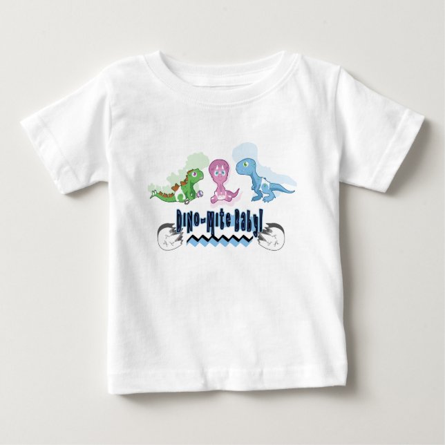 Camiseta Para Bebê Dino Babies (Frente)