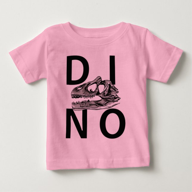 Camiseta Para Bebê DINO - Baby Fine Jersey T-Shirt (Frente)