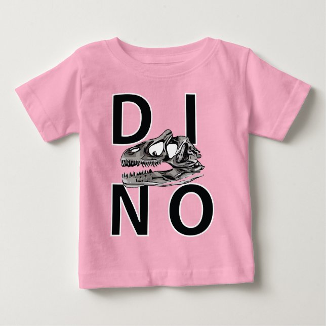 Camiseta Para Bebê DINO - Baby Fine Jersey T-Shirt (Frente)
