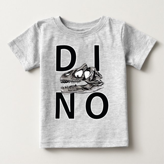 Camiseta Para Bebê DINO - Baby Fine Jersey T-Shirt (Frente)