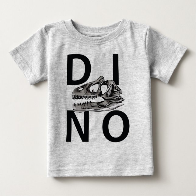 Camiseta Para Bebê DINO - Baby Fine Jersey T-Shirt (Frente)