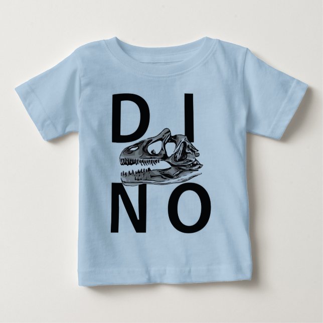 Camiseta Para Bebê DINO - Baby Fine Jersey T-Shirt (Frente)