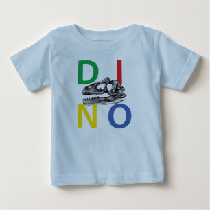 Camiseta Para Bebê DINO - Camisa-T Light Blue Baby Fine Jersey