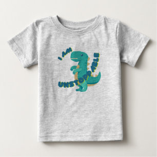 CAMISETA PARA BEBÊ DINO CUTO MOTIVADO - T-REX