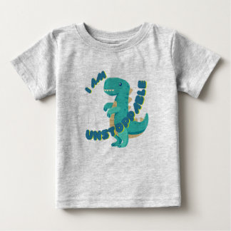 CAMISETA PARA BEBÊ DINO CUTO MOTIVADO - T-REX