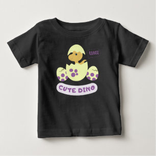 Camiseta Para Bebê Dino fofo