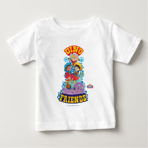 Camiseta Para Bebê Dino Friends Dino Ranch