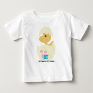 Camiseta Para Bebê Dino Pintinho 2 Baby Fine Jersey T Shirt