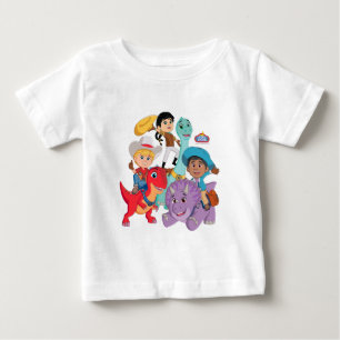 Camiseta Para Bebê Dino Ranch Yee Haw!