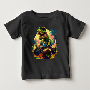 Camiseta Para Bebê Dino Roller