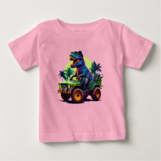 Camiseta Para Bebê Dino Roller