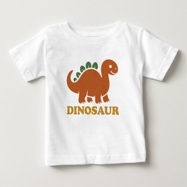 Camiseta Para Bebê Dinossauro! (Frente)