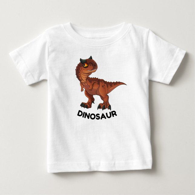 Camiseta Para Bebê Dinossauro  (Frente)