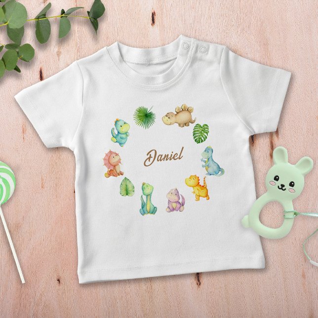 Camiseta Para Bebê Dinossauro (Criador carregado)