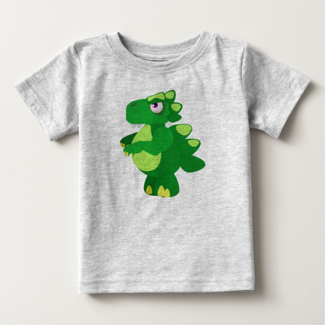Camiseta Para Bebê Dinossauro (Frente)