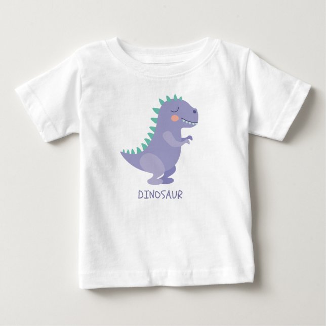 Camiseta Para Bebê Dinossauro  (Frente)
