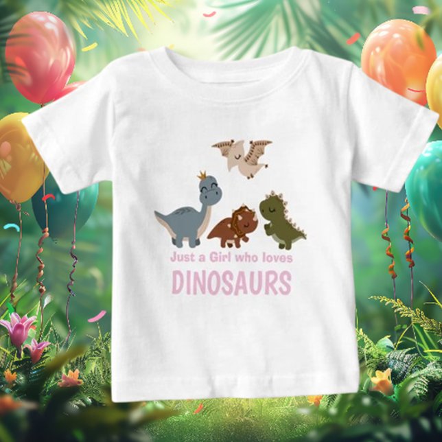 Camiseta Para Bebê Dinossauro Boho Rosa (Celebrate your little one's style with our Pink Boho Dinosaur Baby T-Shirt!)