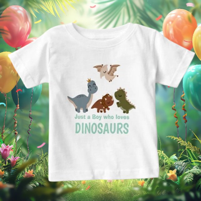 Camiseta Para Bebê Dinossauro Boho Verde (Dress your little one in style with our Boho Dinosaur Baby T-Shirt! Soft, comfy, and super cute)