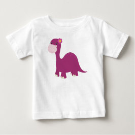 Camiseta Para Bebê Dinossauro bonito, Dinossauro Rapariga, Dinossauro