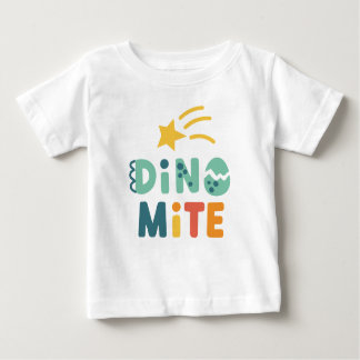 Camiseta Para Bebê Dinossauro Bonito, Festa Dino Mite